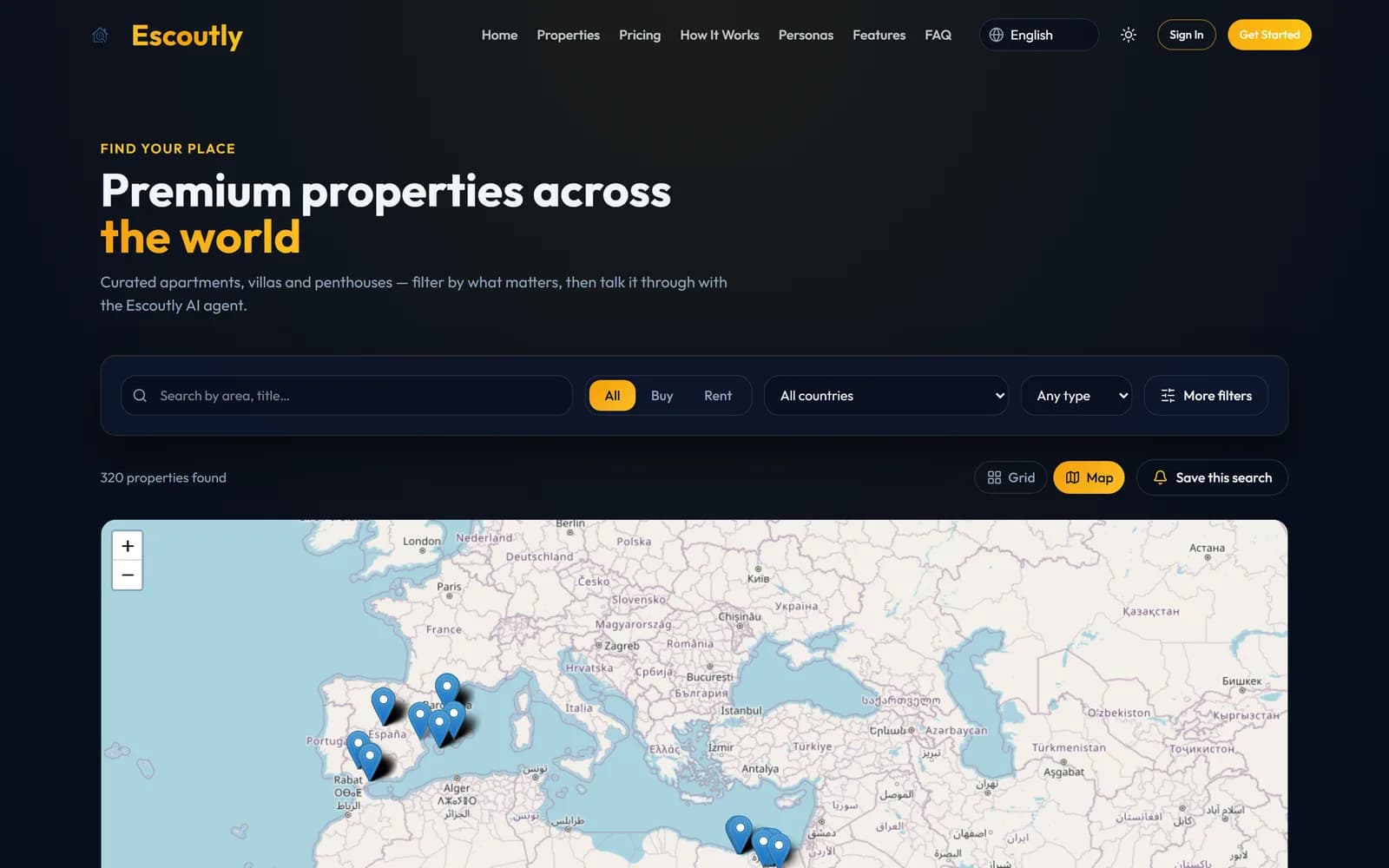 Map search